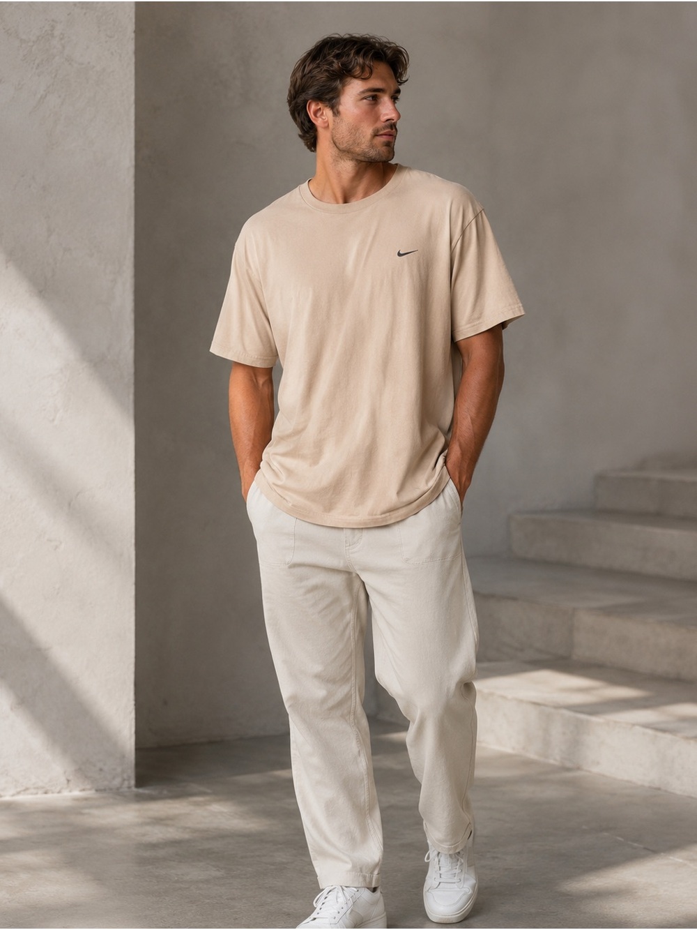 Nike Beige/ peach T-Shirt